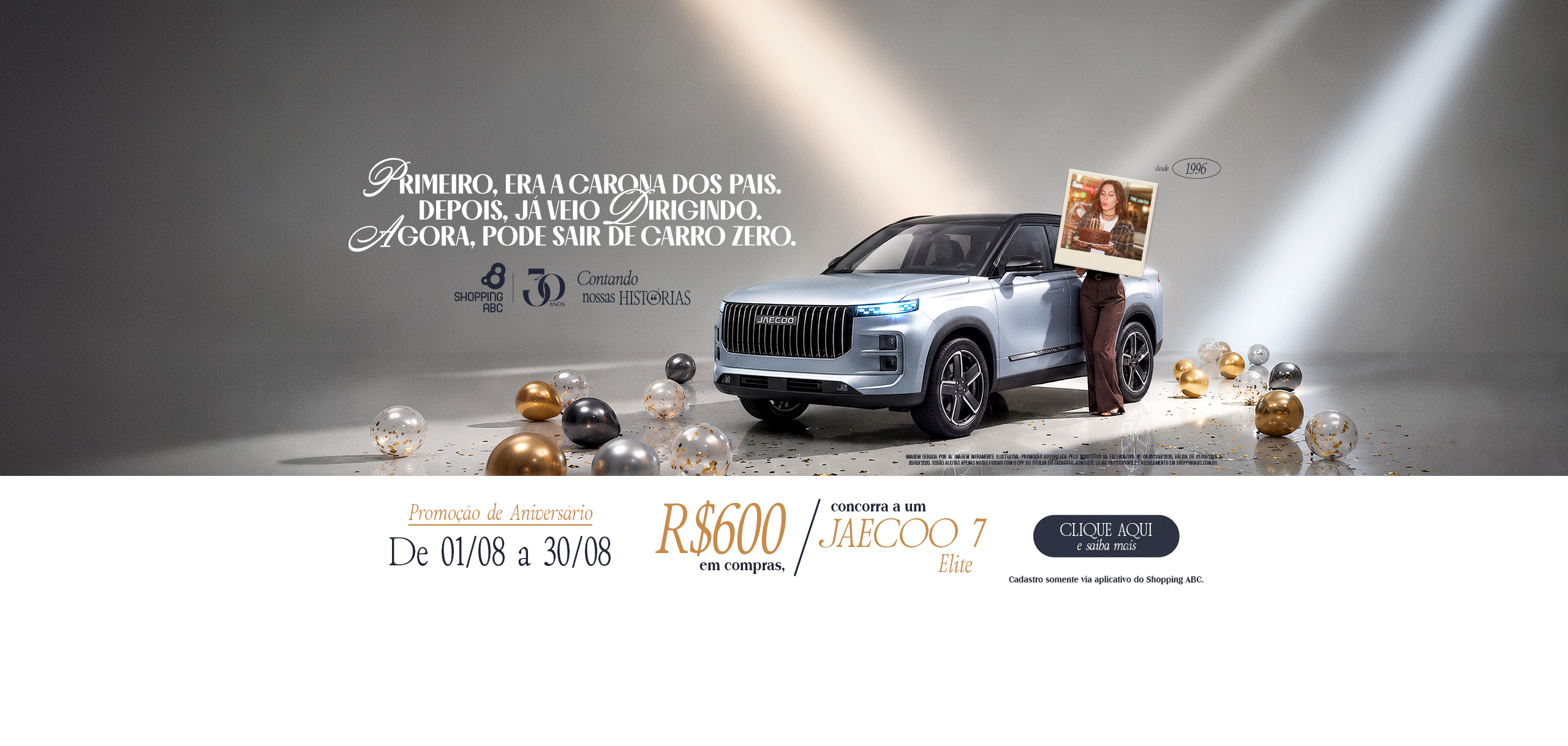 Banner no Shopping ABC