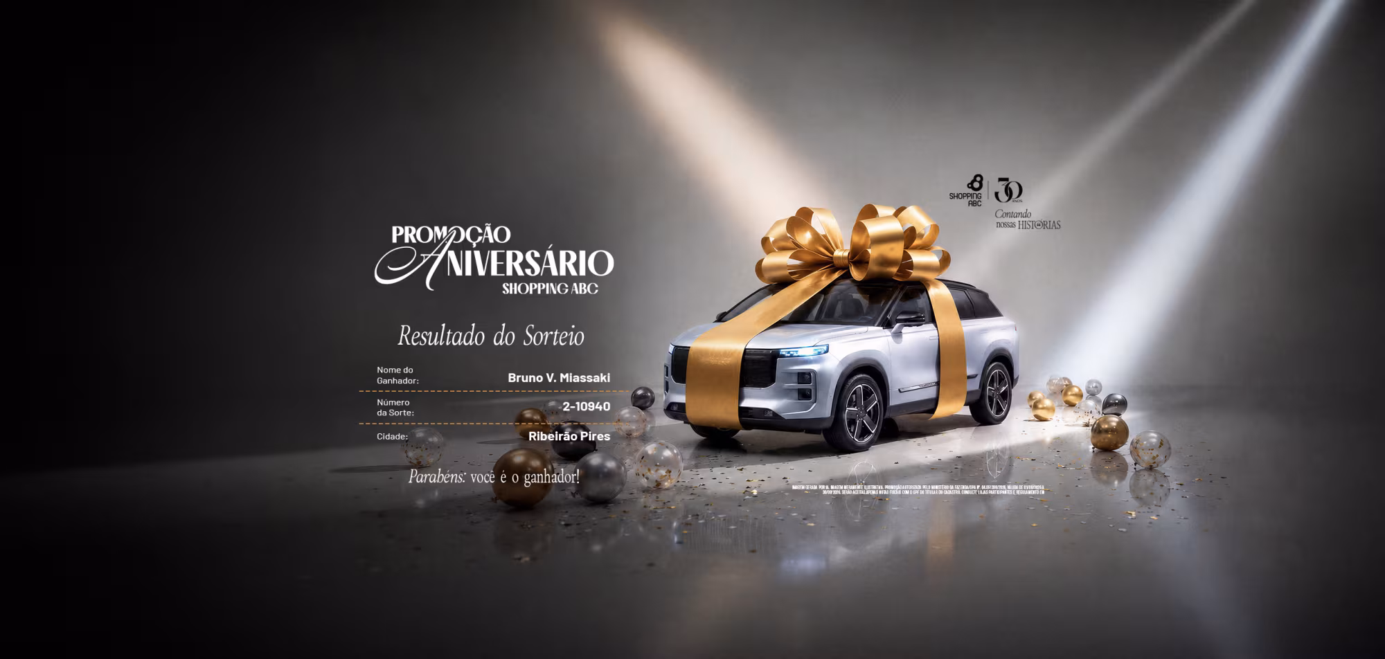 Banner no Shopping ABC