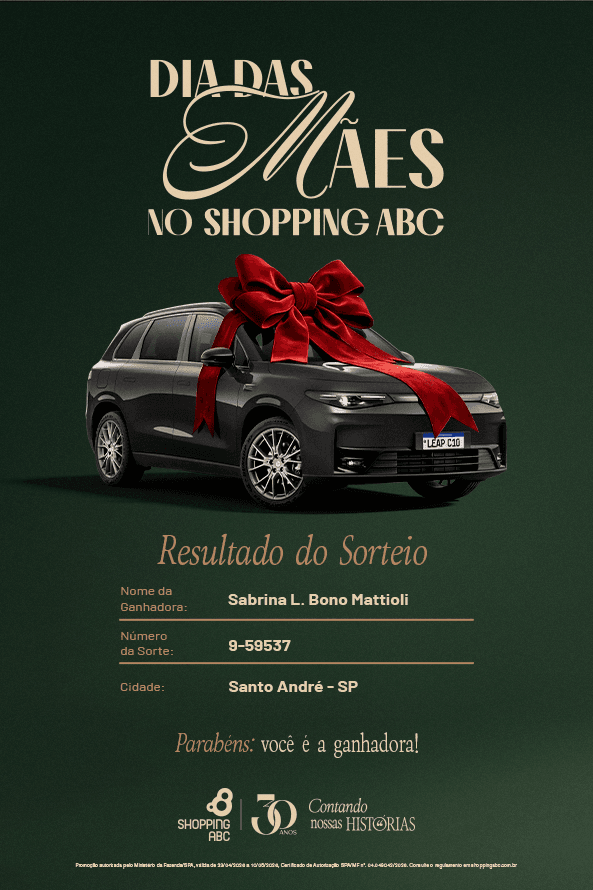 Resultado Sorteio Promoção Dia das Mães 2026
