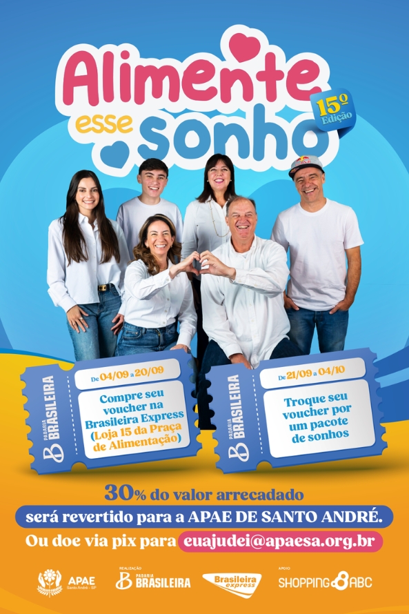 Campanha Alimente Esse Sonho 2026 no Shopping ABC